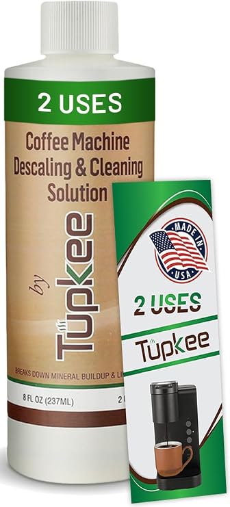 Universal Descaling Solution for Keurig Breville Nespresso & Delonghi (2 Uses) | Coffee Machine Descaler Cleaner | Liquid To Descale Automatic Coffee Makers & Espresso Machines