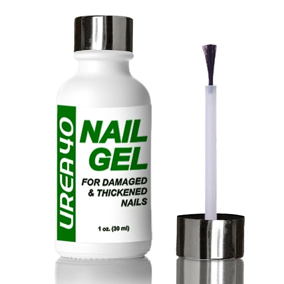 Urea Nail Gel - Softens Cracked Heel Calluses & Thick Toenails - Repairs Damaged, Yellow, Discolored Nails Highly Effective & Quick-Dry Fingernails & Toenail Treatment (Urea 40%)