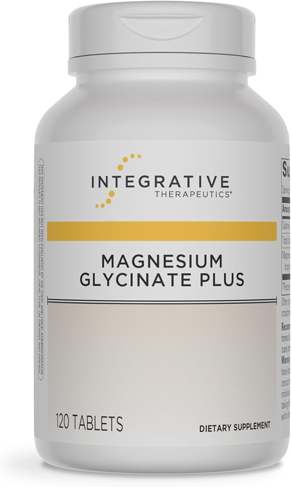 Integrative Therapeutics Magnesium Glycinate Plus - Cardiovascular Support Supplement* - Supports Brain & Muscular Function* - 120 Count (60 Servings)