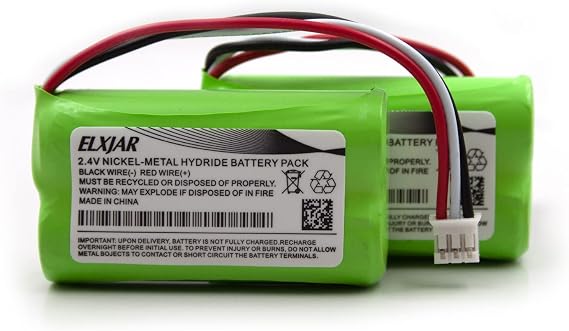 (2-Pack) 2.4V 2000mAh Ni-MH Battery for Nvidia Shield Controller | Fits Shield TV Game Controller and P2920; replaces HRLR15/51 and HFR-50AAJY1900x2 rechargeable battery packs.