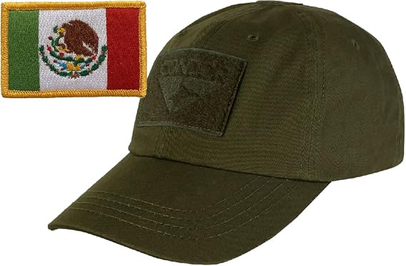 Mexico Tactical Bundle (Operator Cap & Patch) - Olive - Color Flag