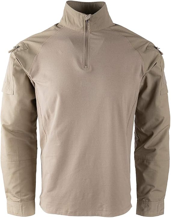 LA Police Gear LAPG Men's Combat Shirt, Long Sleeve Combat Shirt for Men, Comfortable & Lightweight Uniform Shirt