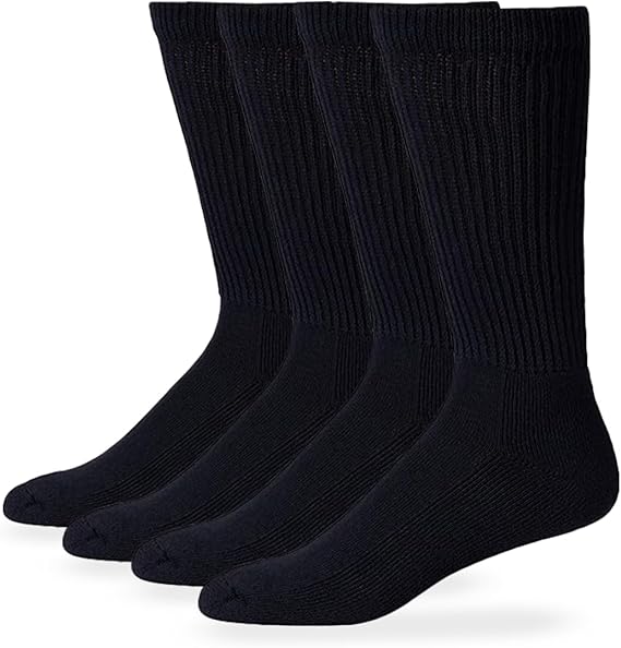 Carolina Ultimate Men's Diabetic Non-Binding Mid-Calf Socks 2 Pack
