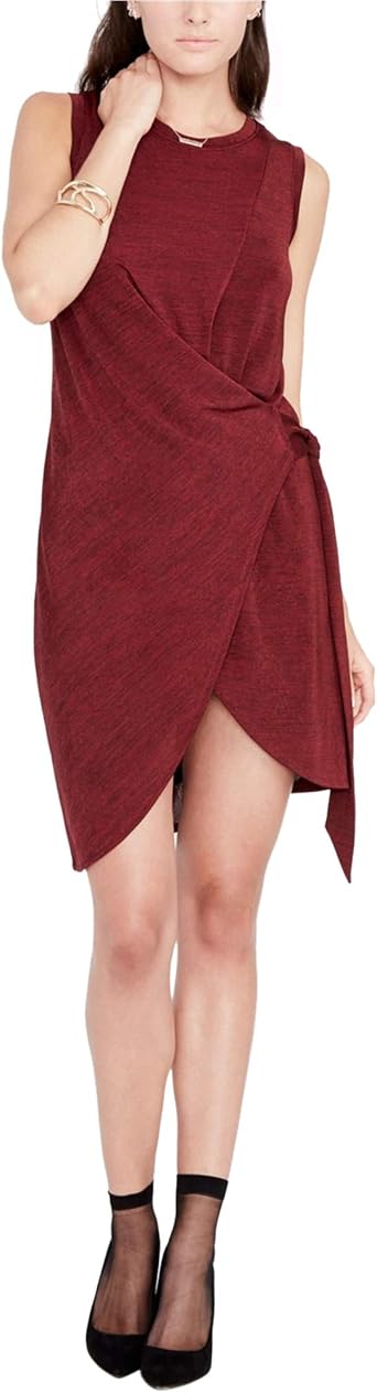 Rachel Roy Womens Draped Wrap Dress, Red, Small
