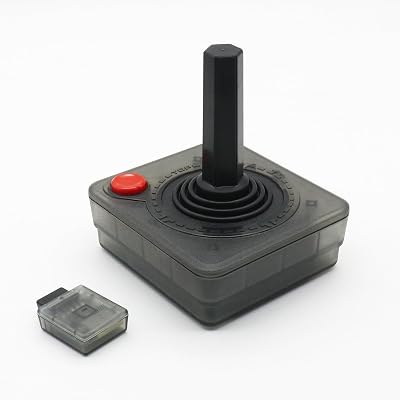 Atari Joystick Controller - Action ButtonsFour-Way Joystick, Power Saving - Compatible With Atari 2600 & 7800 Consoles