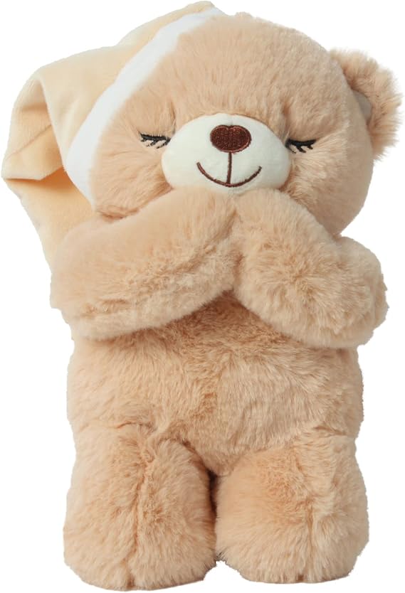 Linzy Plush 10" "Now I Lay ME Down to Sleep... Prayer Bear Plush Toys, Stuffed Animal, for Baby Boy Or Baby Girl