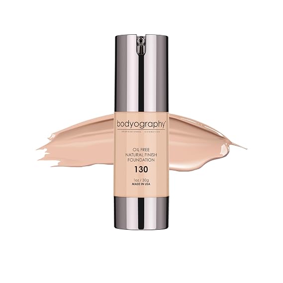 Natural Finish Foundation - 130 Light Medium Neutral by Bodyography for Women - 1 oz Foundation