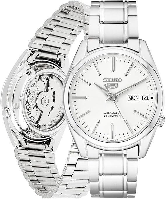 Seiko Men's 5-7S Collection Automatic Watch, White - SNKL41 , Mechanical