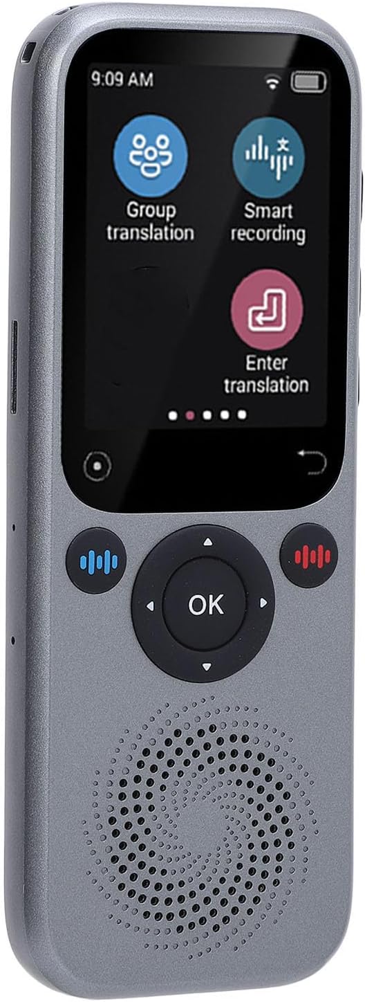 AI Language Translator Device with 20 inch Touchscreen Offline Photo Voice Translation Wi Fi Hotspot Noise Canceling Speaker Compatible with 138 Languages