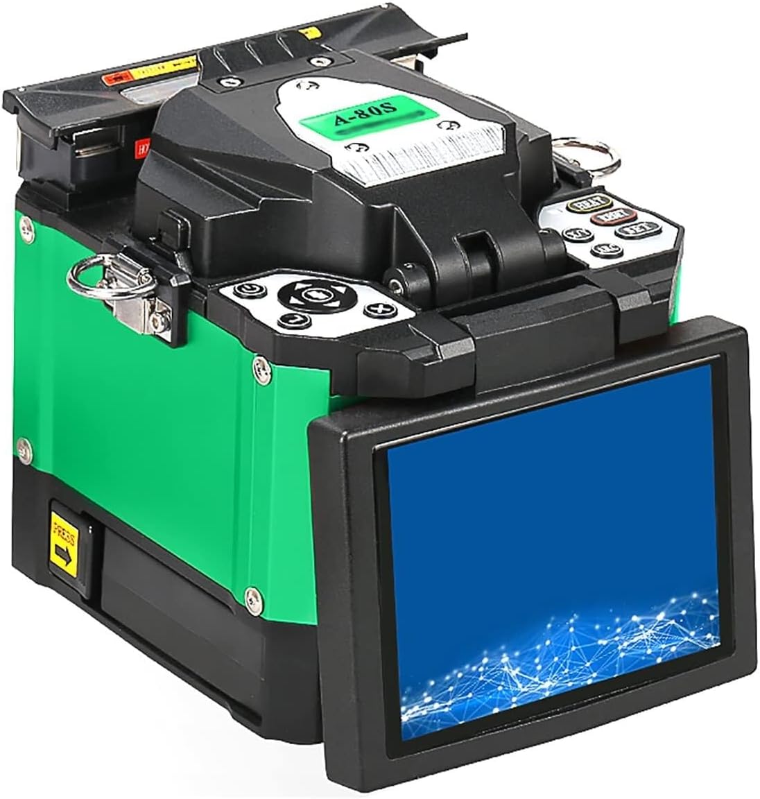 Automatic Fusion Splicer Machine, A-80S Green Fiber Optic Fusion Splicer Fiber Optic Splicing Machine for Trunk Line