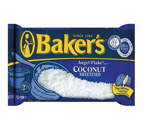 Baker's, Angel Flake Coconut Sweetened, 7 Ounces