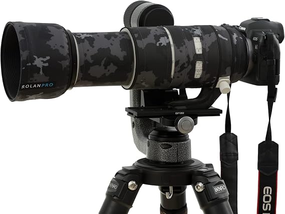 ROLANPRO Waterproof Lens Cover for Canon RF 100-500mm F/4.5-7.1 L is USM Camouflage Rain Cover-#18 Dark Brown Waterproof