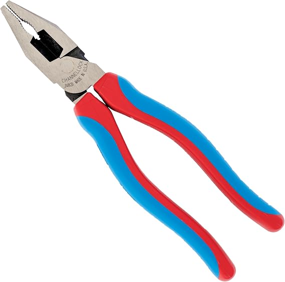 Channellock E348CB E Series 8-Inch Combination Plier with XLT Joint and Code Blue Grips
