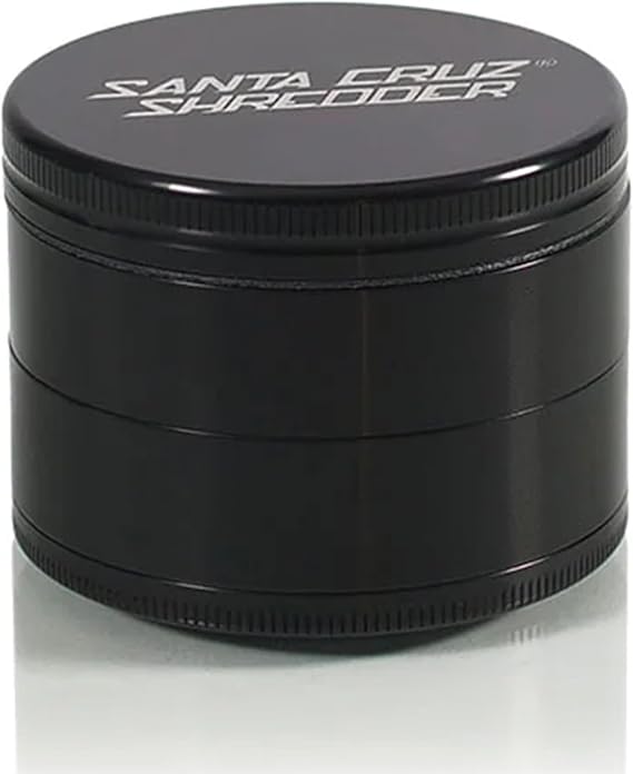 Santa Cruz Shredder Herb and Spice Grinder Made in USA (Large (2.7 Inch), Black)