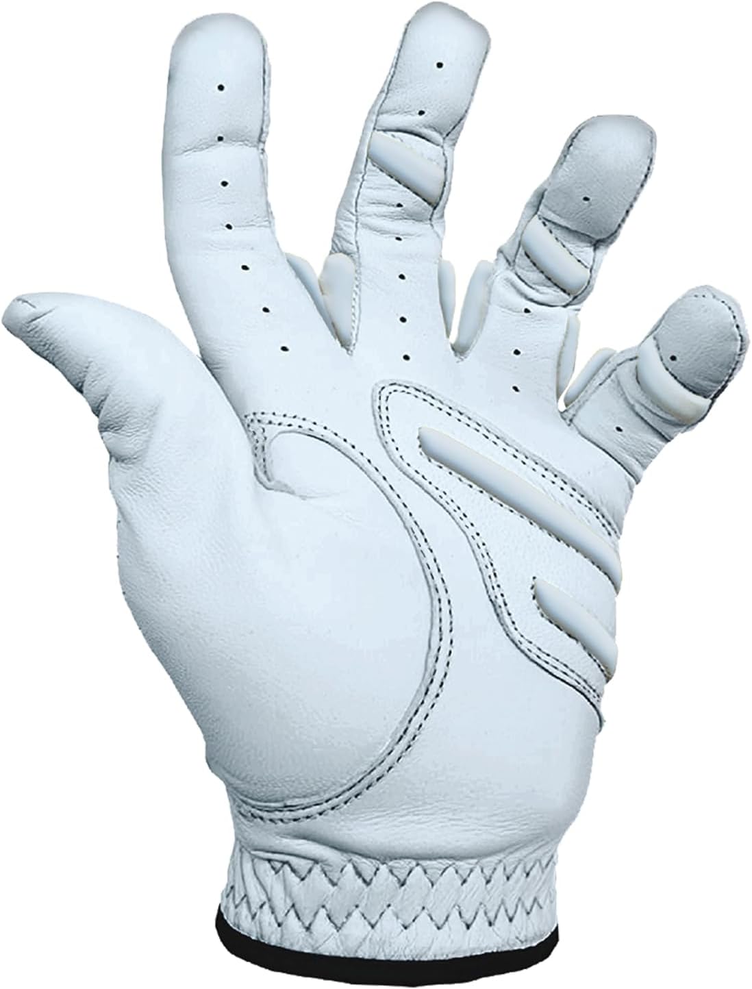 MONKEY GRIP Premium Cabretta Leather Non-Slip Golf Glove - Good Grip - Soft Fit - Left Hand Grip Line