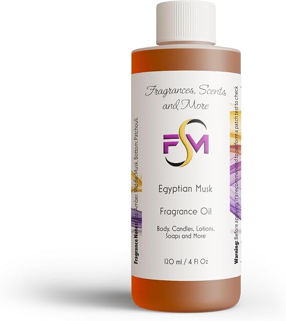 Egyptian Musk Fragrance Oil - 4 Fl Oz Plastic Bottle (120ml)