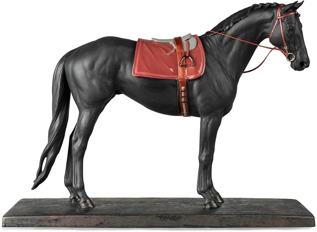 LLADRO English Purebred Horse Sculpture. Porcelain Horse Figure.