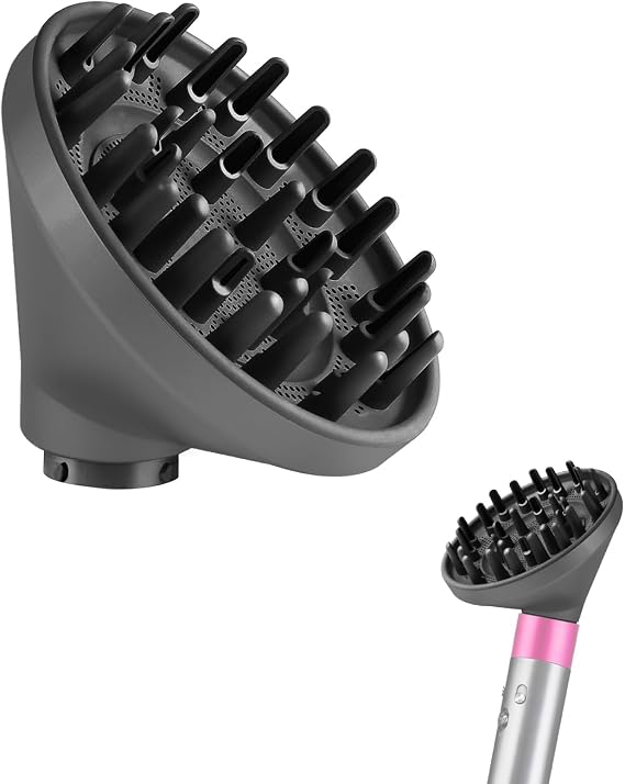 TOSAGE Diffuser for DYSON AIRWRAP for Dyson Airwrap Multi-Styler Attachment, Dryer Conversion, Quick Drying, Keeps Hairstyle, Increasing Volume, Prevents Curling, Heat Damage, Compatible with HS01