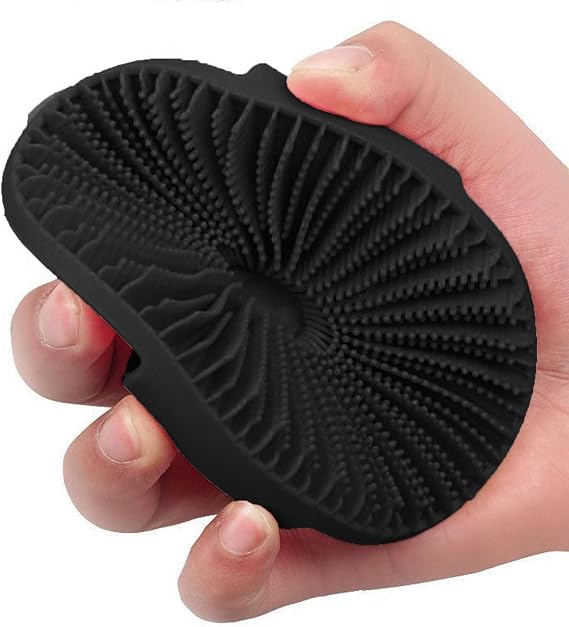 Body Scrubber Loofah - Silicone Bath Shower Scrubber | Soft Bristle Dry Skin Brush Body Scrub Gentle Massage Shower Brush for All Skin Types