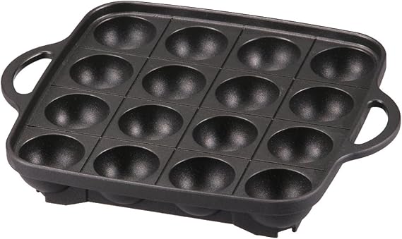 Iwatani Takoyaki Grill Pan , Medium, Black