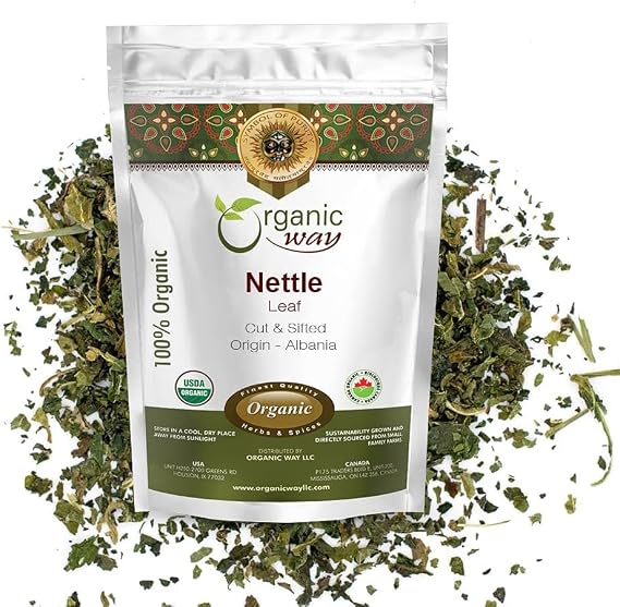 Organic Way Nettle Leaf Cut & Sifted - Herbal Tea - Origin Albania (4 Oz)