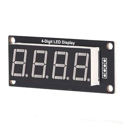 Led Digital Display Module, 4Pcs Digital Led Segment Display Module with Pin Header, 4 Bits 7 Segments PCB Clock Module Digital, Led Segment Displays MRA172B Blue