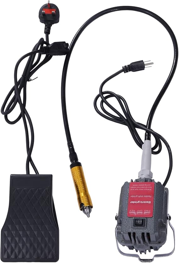 230W Hanging Flexshaft Mill 220V 18000RPM Electric Multifunction Rotary Flex Shaft Tool Metalworking Jewelry Tool Repair Kit with 6mm Hand Chuck