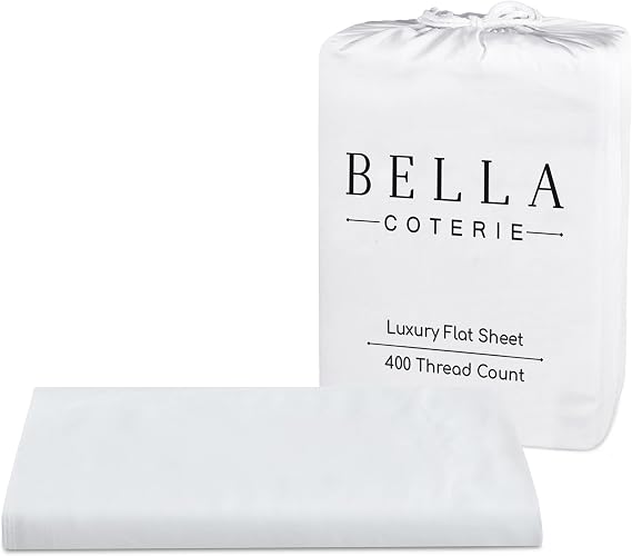 Bella Coterie | Luxury Bamboo Viscose King Size Flat Sheet Only | 1 Piece