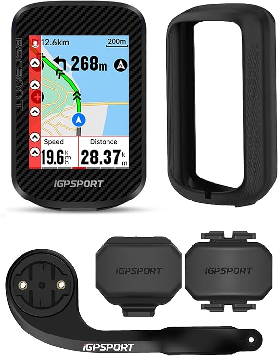 iGPSPORT BSC300T Wireless Bike Computer GPS, Touchscreen Offline MAP Navigation Off Course Warning Compatible with Insta 360, for Ebike Road Bike MTB