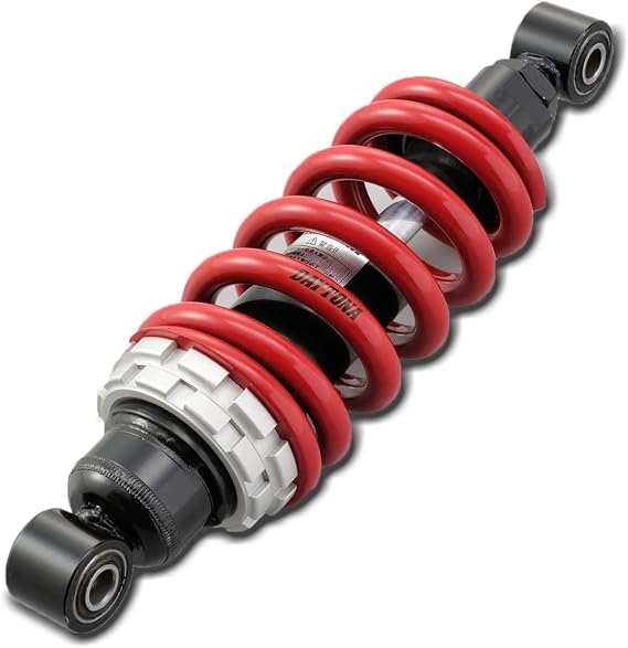DAYTONA Reinforced Rear Shock Compatible with Honda Grom Motorcycle (Red)