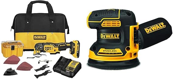 DEWALT 20V MAX XR Multi-Tool Kit, Oscillating Tool, and Orbital Sander