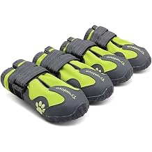 TRUE LOVE Waterproof, Breathable, Neon Yellow Dog Shoes 5