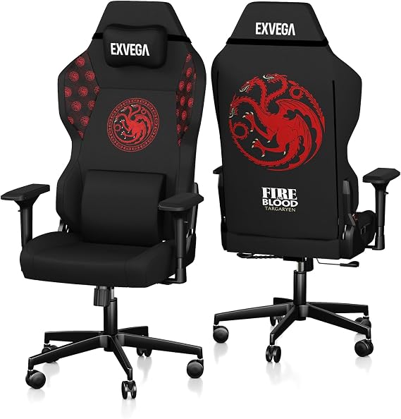 Exvega Andromeda Game Of Thrones Targaryen House Lisanslı Oyuncu Koltuğu