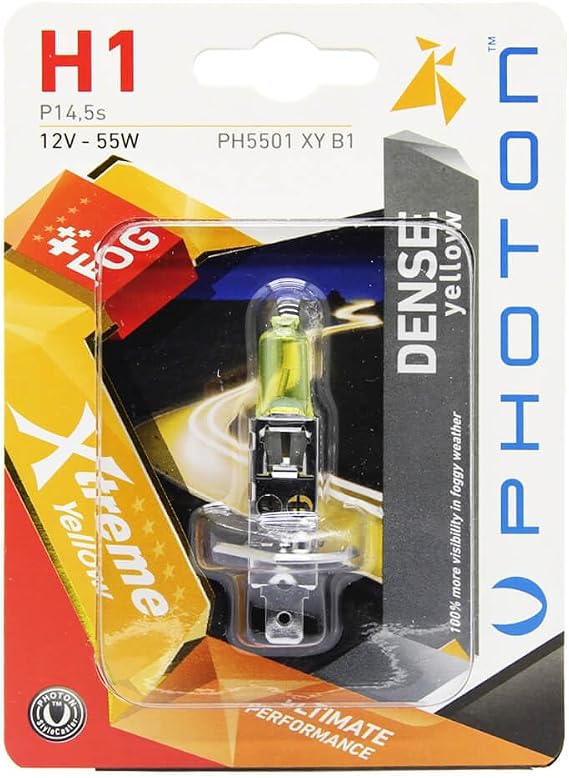 Photon Ampul H1 12V 55W Xtreme Yellow (Tekli Blister) PHT PH5501 Xy B1