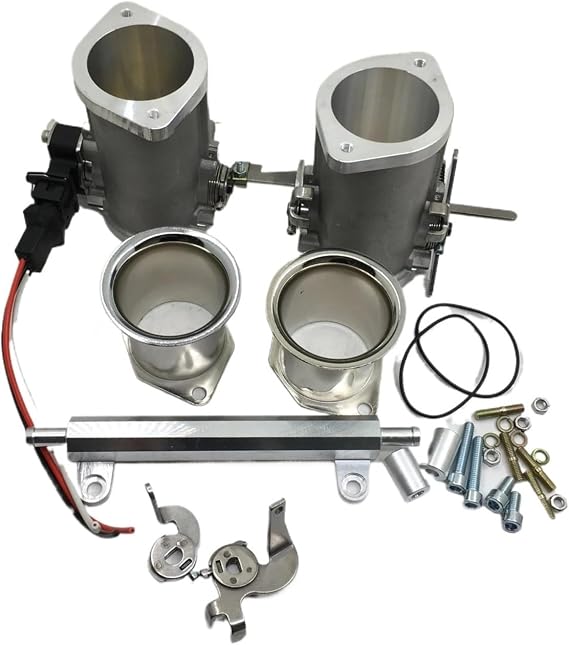 SherryBerg Throttle Bodies INJECTION 48IDA 48mm IDA EFI Weber Compatible For VW Gemini Escort Datsun With Air Horns+TPS & Cable