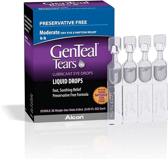 GenTeal Tears Liquid Drops, Single-Use Vials - 36 ct, Pack of 3