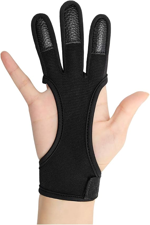 Coolrunner Archery Glove - Three Finger Leather Protective Gloves for Shooting - Kids' Gear Accessories