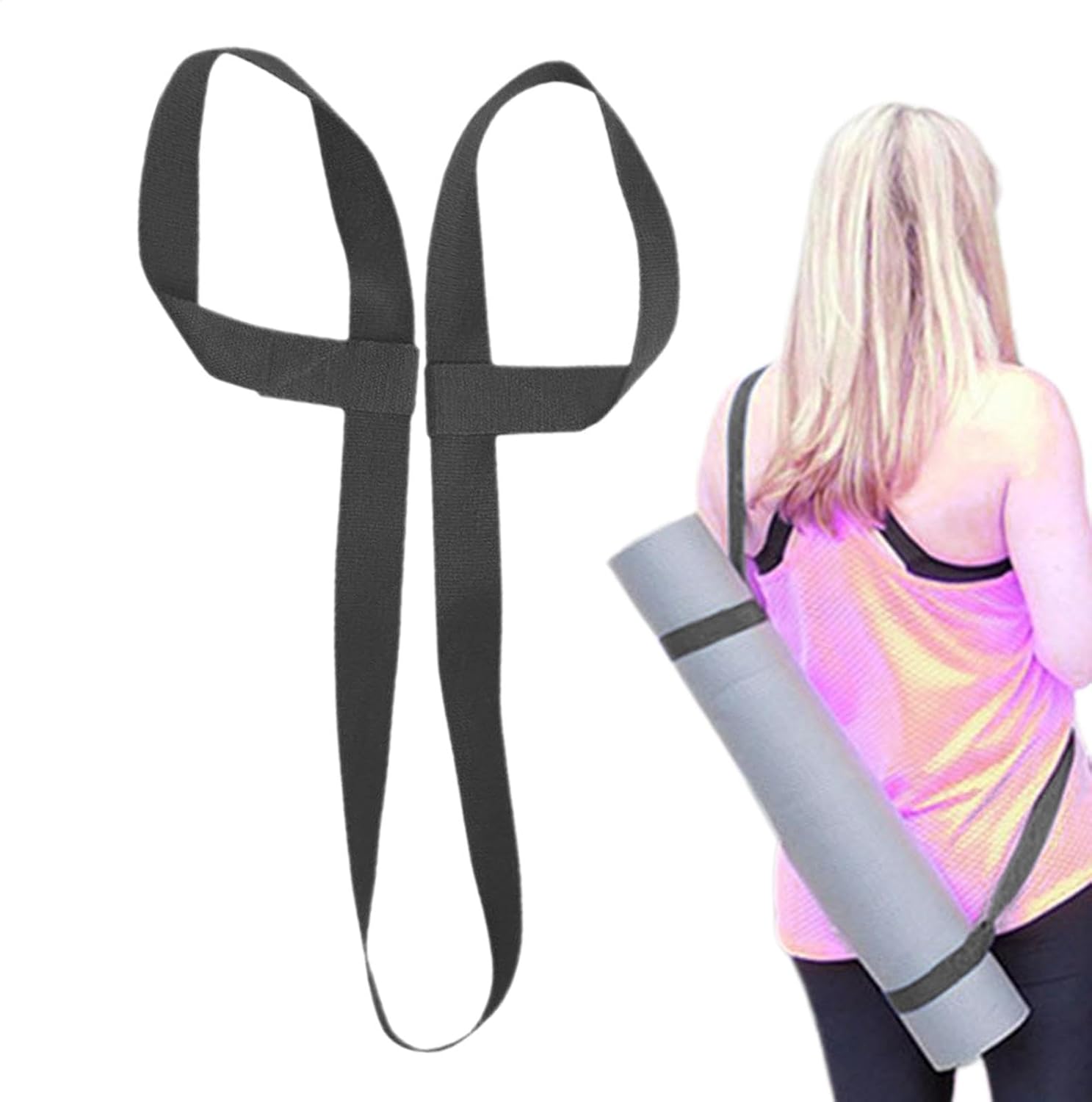 birdusunce Yoga Mat Bag Yoga Mat Belt Yoga Props Fixed Luggage Multi Belt Case Bag Storage Holder Yoga Mat Strap Durable with Adjustable Loop for Most Yoga Mats Strap Accessories Lightweight