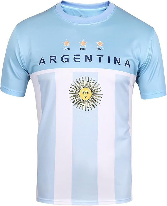 DIBEI Fan Soccer Jersey for 2026 World Cup Fan Soccer Jersey Argentina, Brazil, Mexico & Compatible with USA