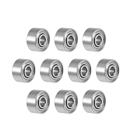 uxcell 681XZZ Deep Groove Ball Bearings 1.5x4x2mm Chrome Steel Z2 10pcs | Double Shielded