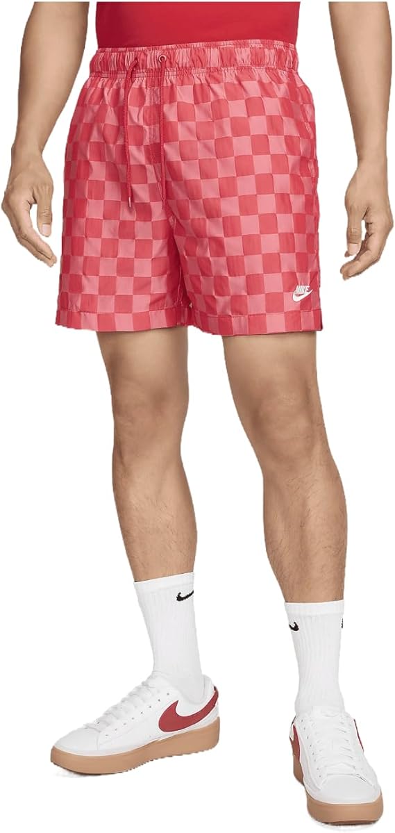 Nike Club Men's Flow Shorts (University Red/White, FN3098-657) Size Small
