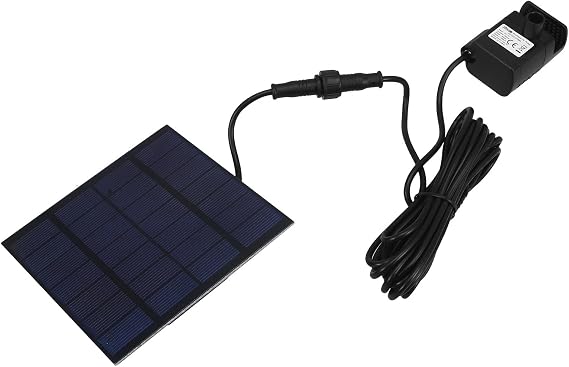 Solar Fountain Pump Garden Water Pump for Outdoor Bird Bath and Fish Pond with Waterproof Design for Backyard Decor