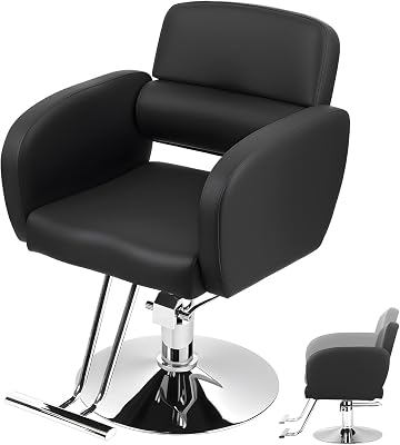 Hair Beauty Salon Equipment,Hydraulic Barber Styling Chair with Heavy Duty Hydraulic Pump,Height Adjustable Barber Chair,360 Degrees Rolling Swivel Artist Hand Salon Chair for Hair Stylist Women Man