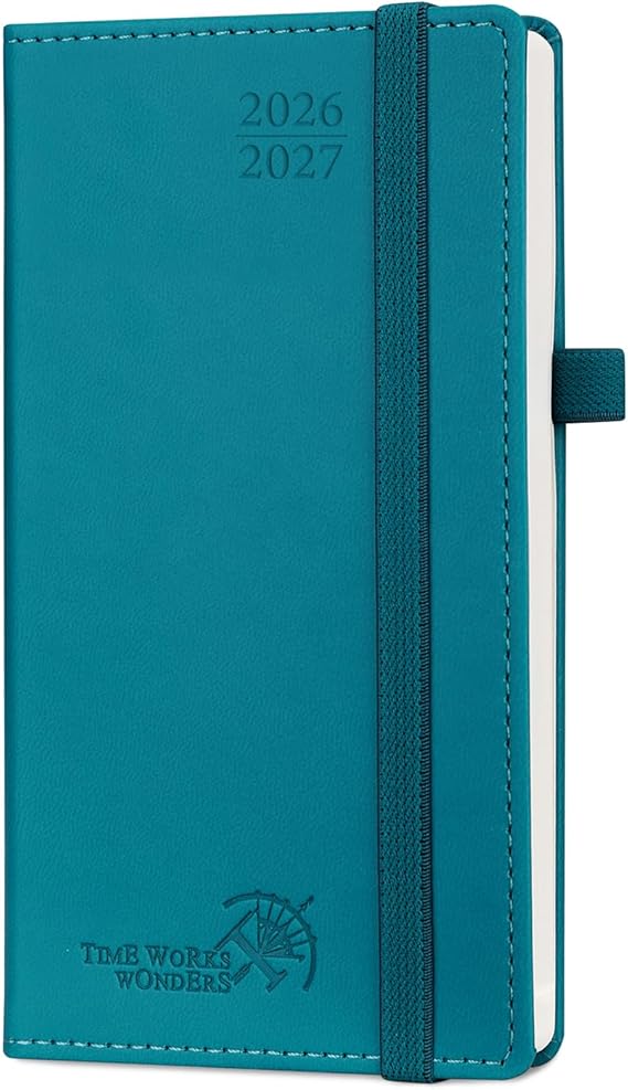 POPRUN Pocket Planner 2026-2027, Academic Pocket Calendar, Purse-3.5"x 6.5"