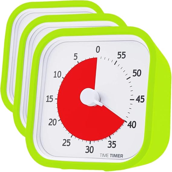 TIME TIMER TTMM9GR Mod, Timer, Lime Green (Pack of 3)