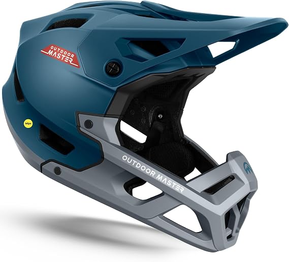 OutdoorMaster MIPS Full Face MTB Helmet, Lightweight Ventilated for DH