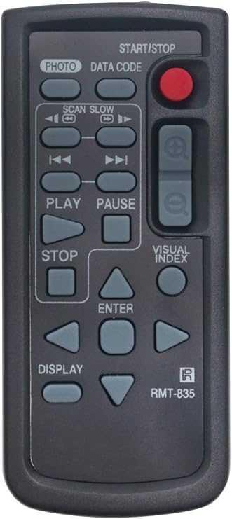 AIDITIYMI RMT-835 Replacement Remote Control Fit for Sony Tape Camcorder | HDR-CX300E HDR-TD20E FDR-AX700 DCR-DVD653E DCR-DVD708 DCR-DVD905E FDR-AX700 DCR-DVD708 DCR-DVD905E DCR-SR220 DCRSR300 DCRSR82
