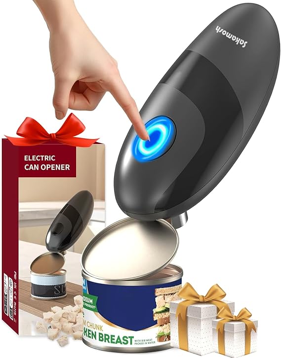 SAKAMOSH Electric Can Opener Smooth Edge