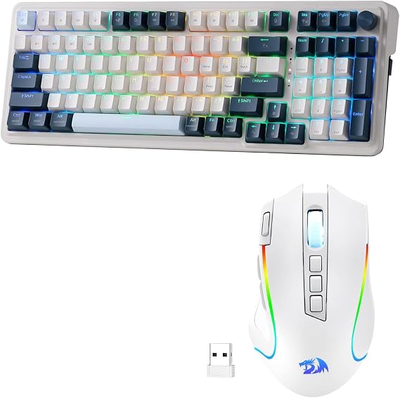 Redragon K686 RGB Keyboard and M612 PRO Wireless Gaming Mouse Bundle