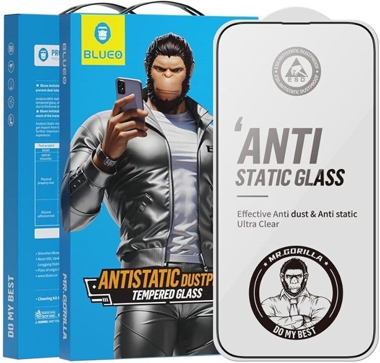 Blueo Poco X6 Pro/Redmi K70 Uyumlu Tam Kaplayan Anti-statik Cam Ekran Koruyucu